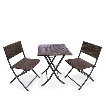 Vada Rattan Folding Bistro Set