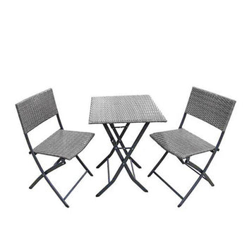 Vada Rattan Folding Bistro Set