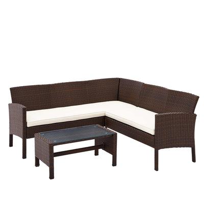 Vada Rattan Corner Lounge Set