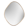 Organic Copper Oval Wall Mirror