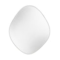 Organic Grey Oval Wall Mirror