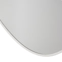 Organic Grey Oval Wall Mirror