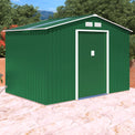 Oxford Green 9.1 x 6.3ft Galvanised Metal Shed