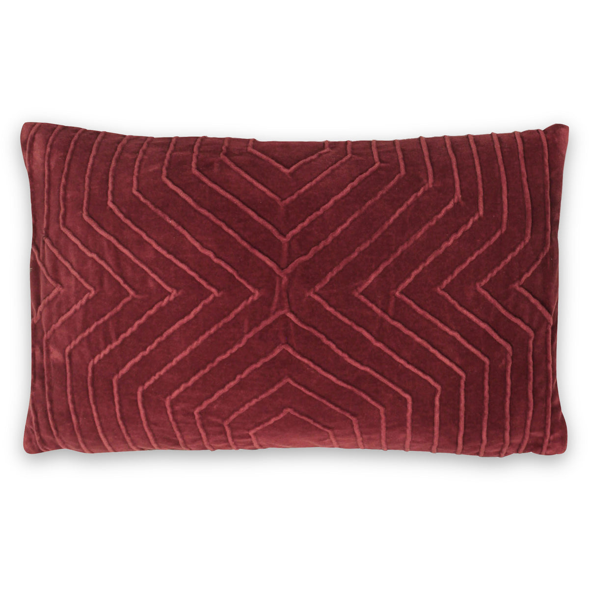 Oatley Polyester Cushion | Berry