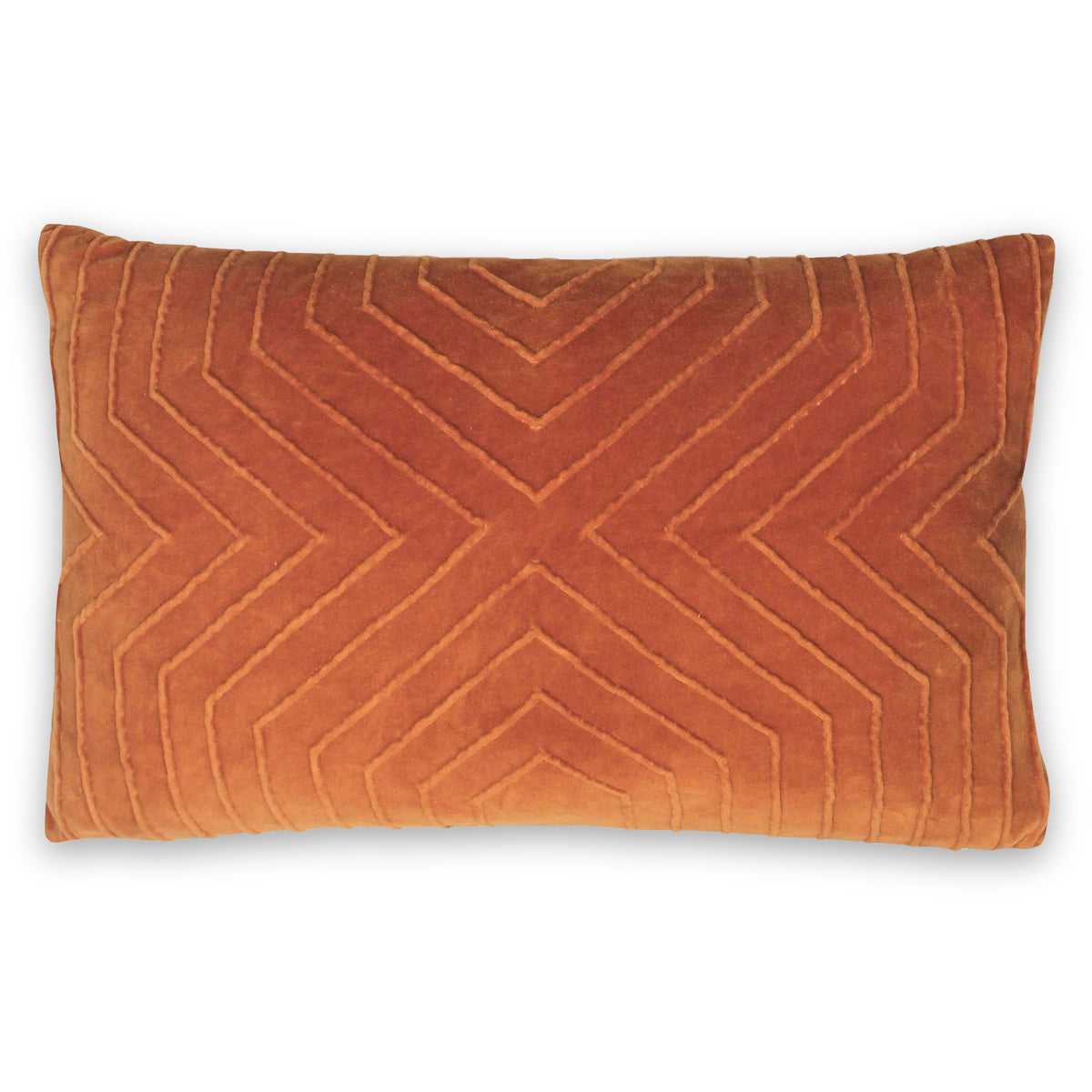 Oatley Polyester Cushion | Rust