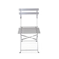 Bistro Grey Folding Garden Table and 2 Chairs 