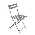 2 Seat Bistro Grey Folding Garden Table and Chairs 