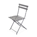 Bistro Grey Folding Garden Table and 2 Chairs 