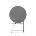 Bistro Grey Foldable Garden Table and 2 Chairs 