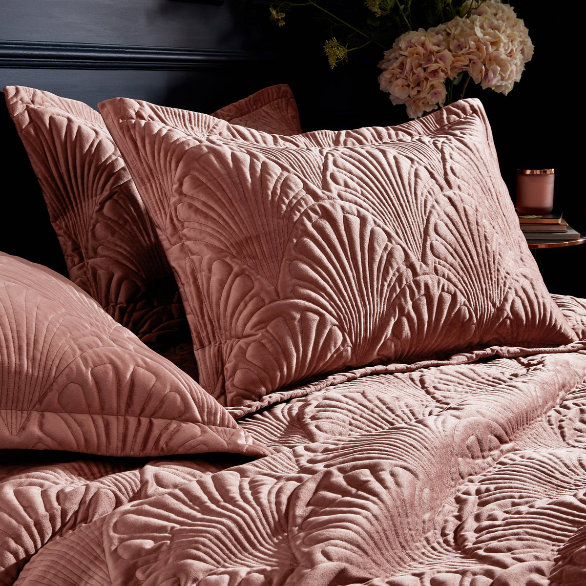 Tabatha Quilted Duvet Set | Single | Blush