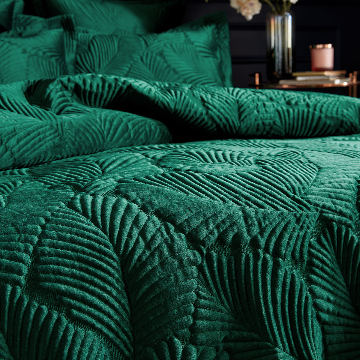 Tabatha Quilted Duvet Set | Single | Emerald