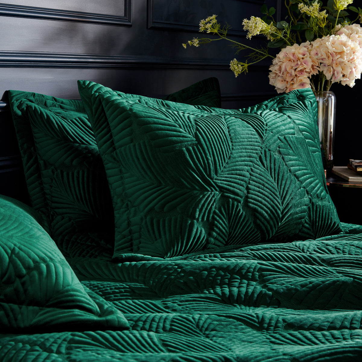 Tabatha Quilted Duvet Set | Single | Emerald