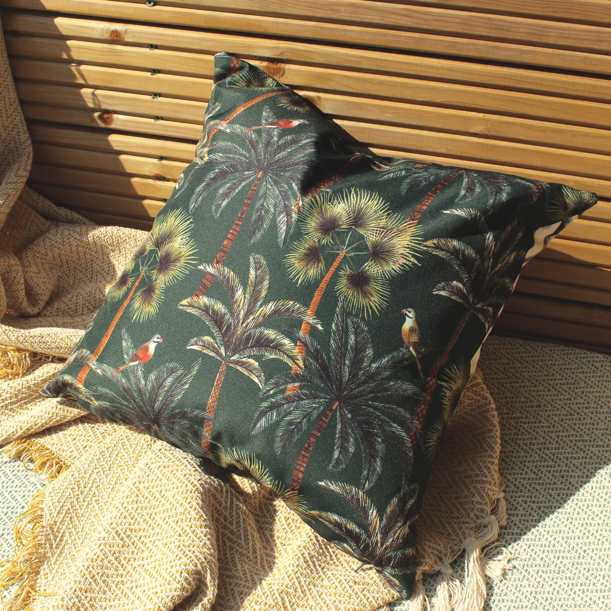 Palms 43cm Reversible Outdoor Polyester Cushion