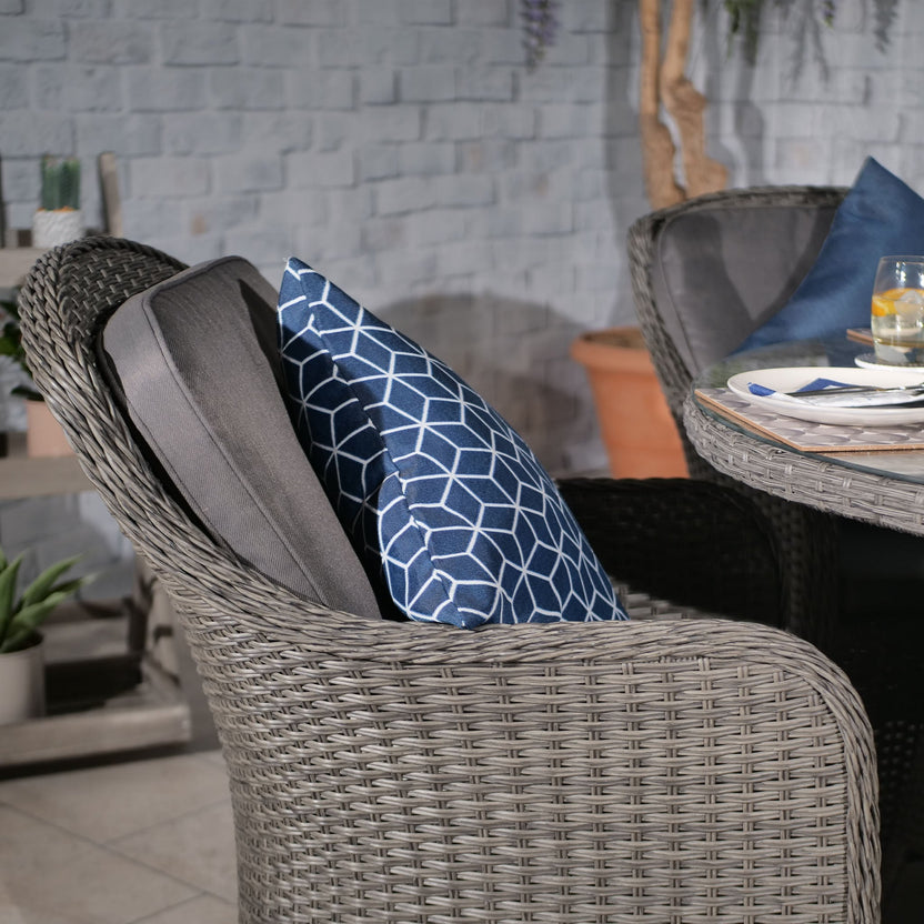 Lux Rattan Table Paris 4 Seat 110cm Lux Rattan Dining Set | Roseland