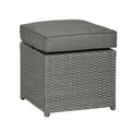 Parisian 150cm Rattan Corner Lounge Garden Dining Set Stool with thick seat cushion
