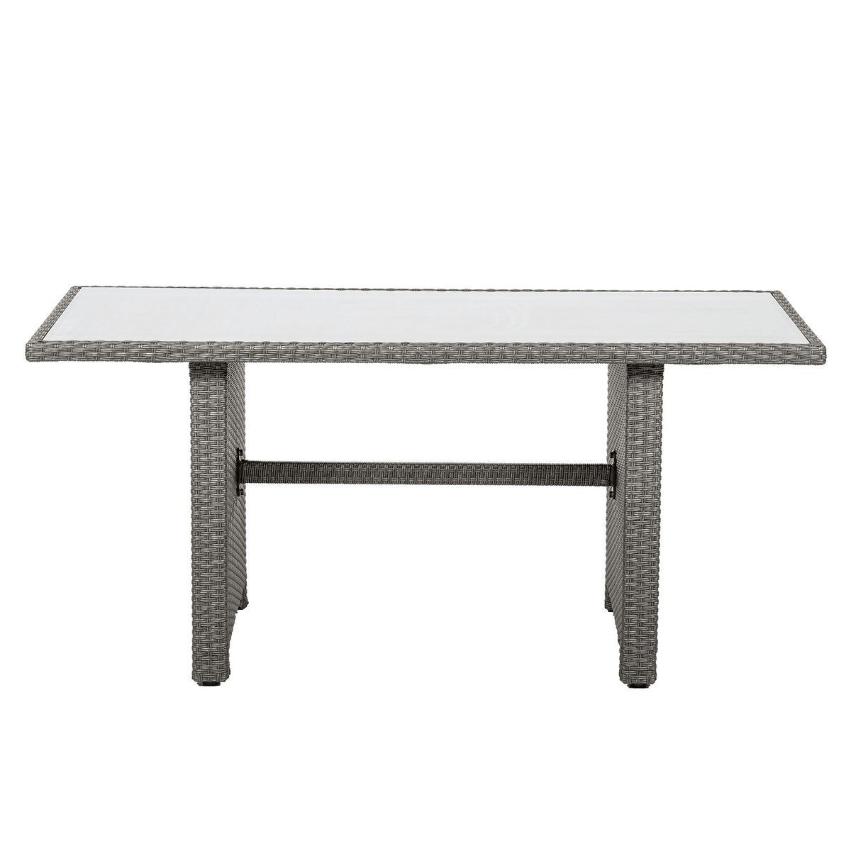 Parisian 150cm Rattan Corner Lounge Garden Dining Set Rattan Table