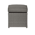 Parisian 180cm Rattan Corner Lounge Garden Dining Set Footstool