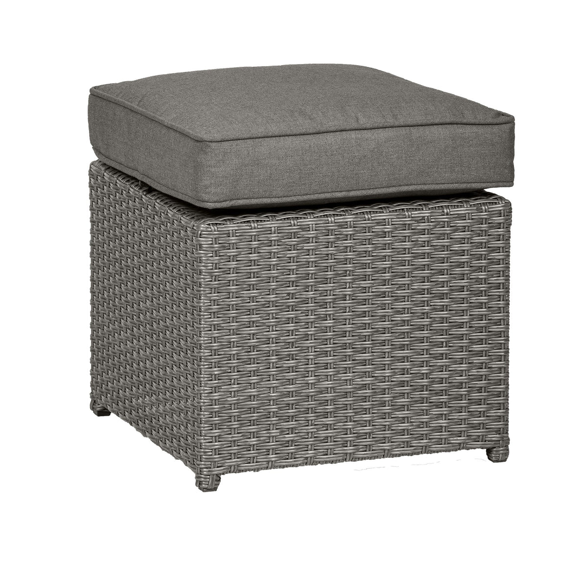 Parisian 180cm Rattan Corner Lounge Garden Dining Set Footstool with thick seat cushion