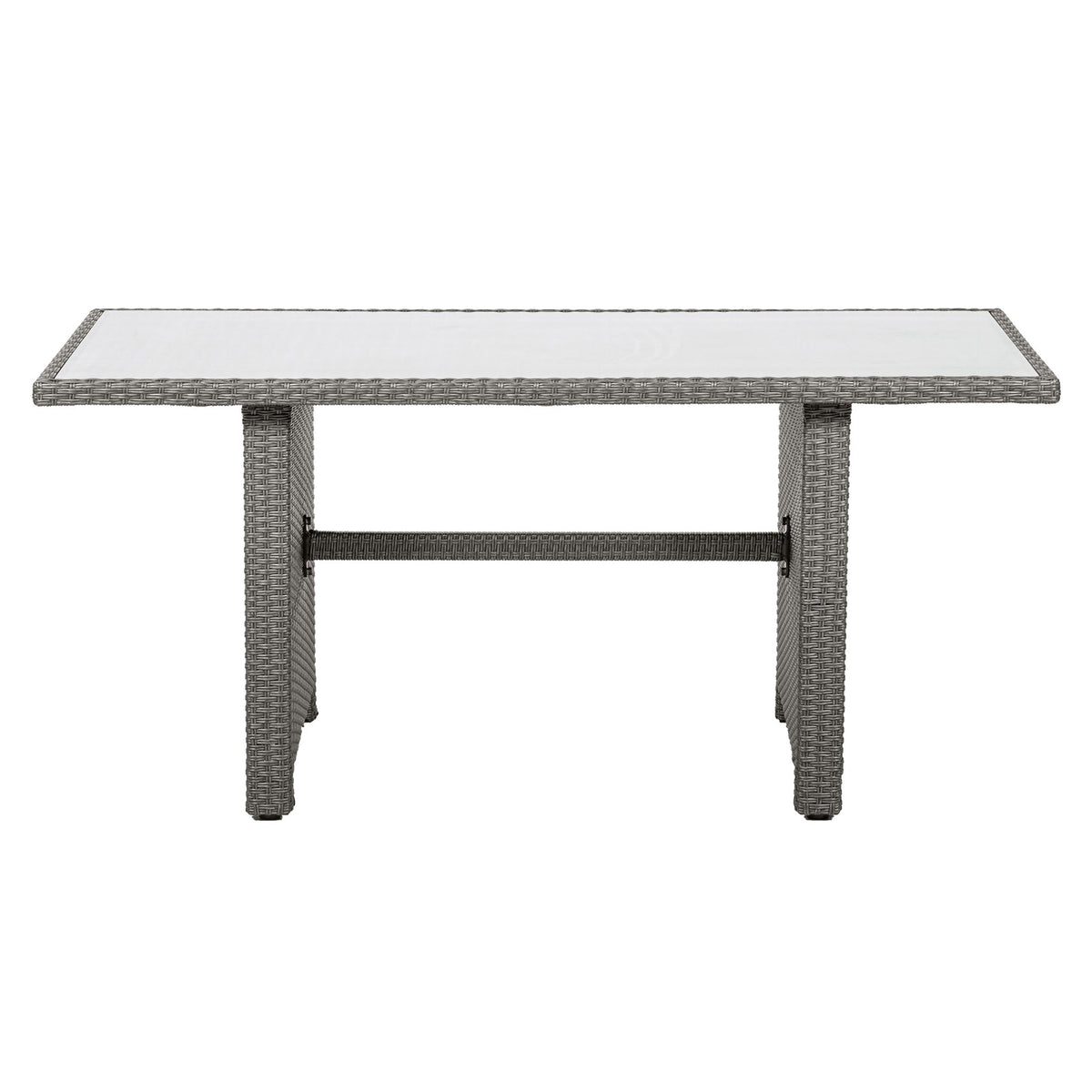 Parisian 180cm Rattan Corner Lounge Garden Dining Set Table
