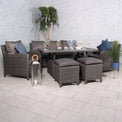 Paris Rattan Seven Seater Deluxe Sofa Dining Set