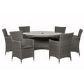 Paris 140cm 6 Seat Rattan Round Dining Set