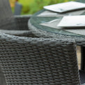 Paris 140cm 6 Seat Rattan Round Dining Set