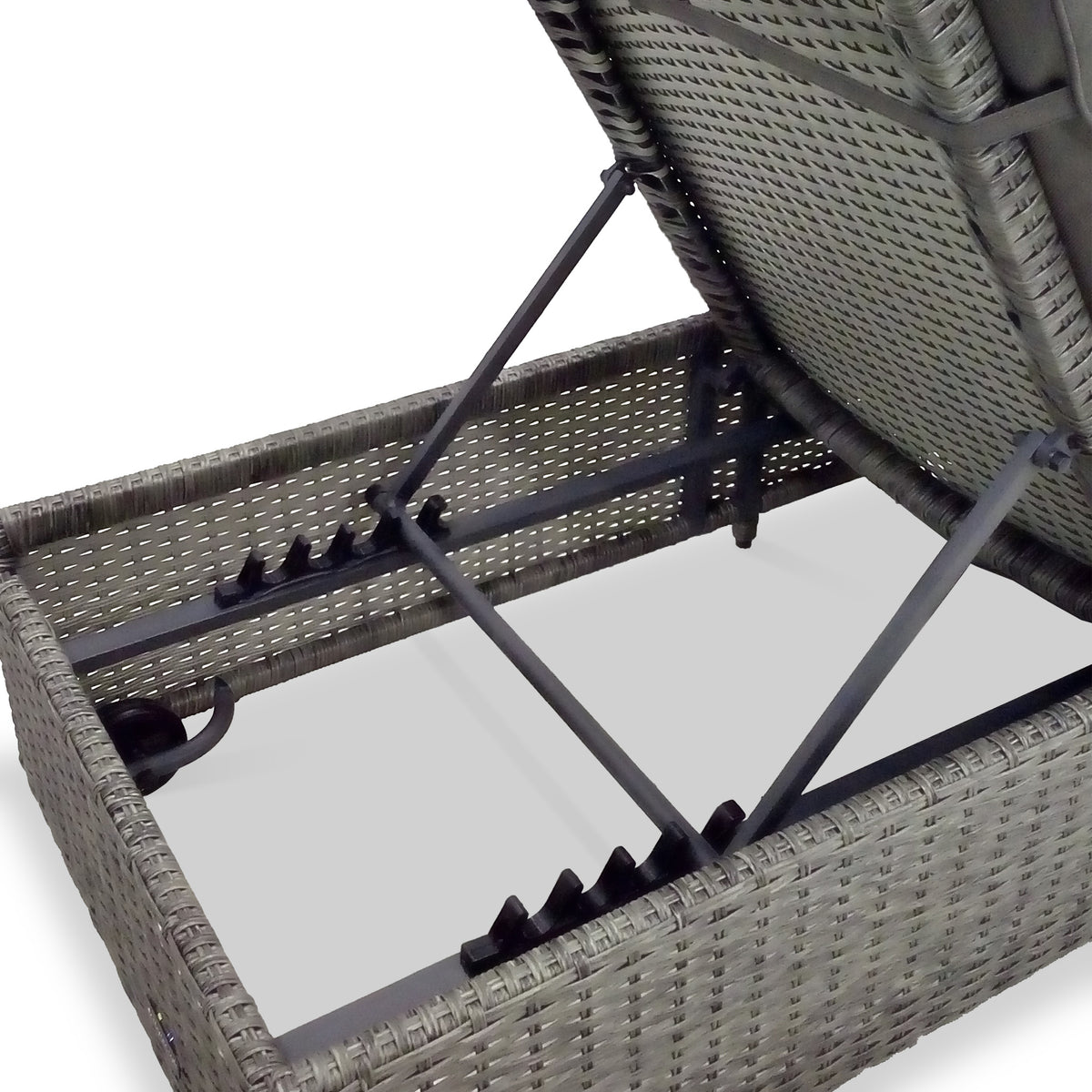 Paris Rattan Multi Position Sunlounger