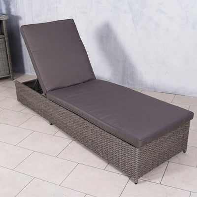 Paris Rattan Multi Position Sunlounger