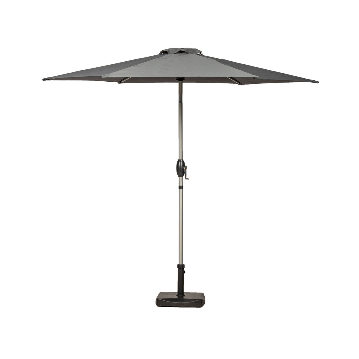 2.5m Parasol Brushed Aluminium Parasol - Grey