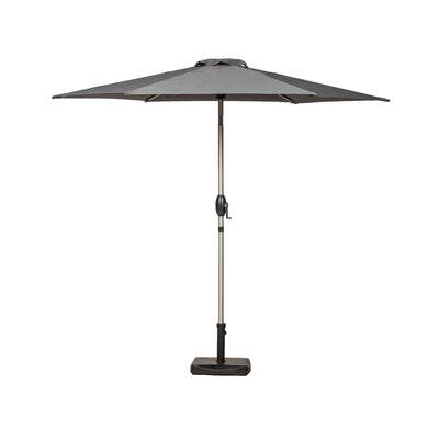 2.5m Crank & Tilt Parasol with Brushed Aluminium Pole