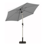 2.5m Parasol  Brushed Aluminium Parasol - Grey