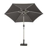 2.5m Parasol  Brushed Aluminium Parasol - Grey
