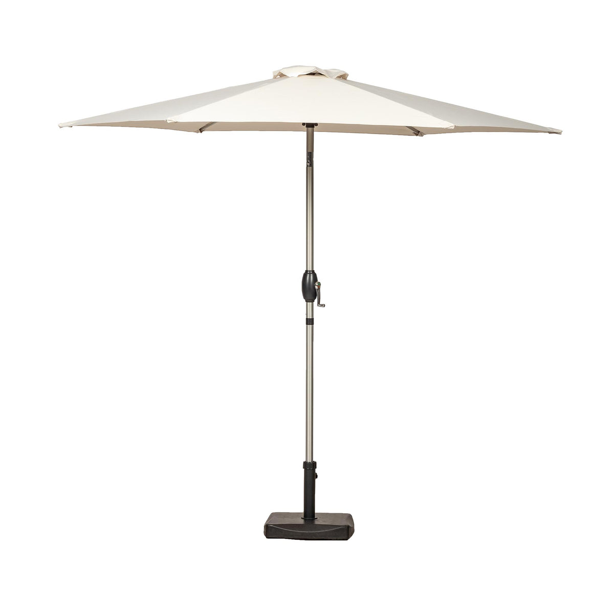 2.5m Parasol  Brushed Aluminium Parasol - Ivory