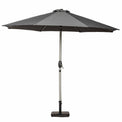 3m Parasol  Brushed Aluminium Parasol - Grey