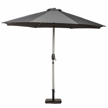 3m Parasol Brushed Aluminium Parasol