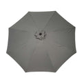 3m Parasol  Brushed Aluminium Parasol - Grey