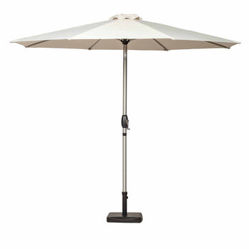 3m Parasol Brushed Aluminium Parasol