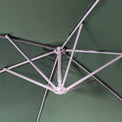 3m Cantilever Parasol in Green - Close up