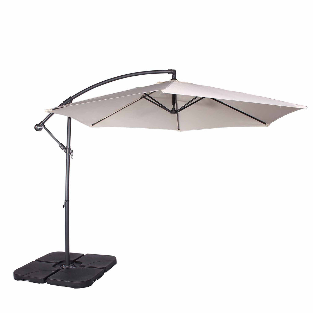 3m Crank & Tilt Ivory Cantilever Parasol from Roseland Furniture