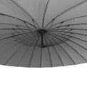 3m Shanghai Cantilever Parasol in Grey - Close up of parasol canopy