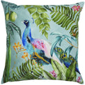 Peacock 43cm Reversible Outdoor Polyester Cushion