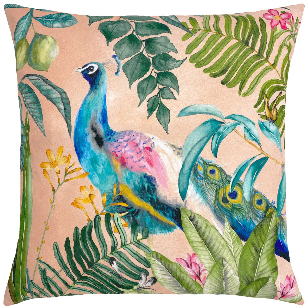 Peacock 43cm Reversible Outdoor Polyester Cushion