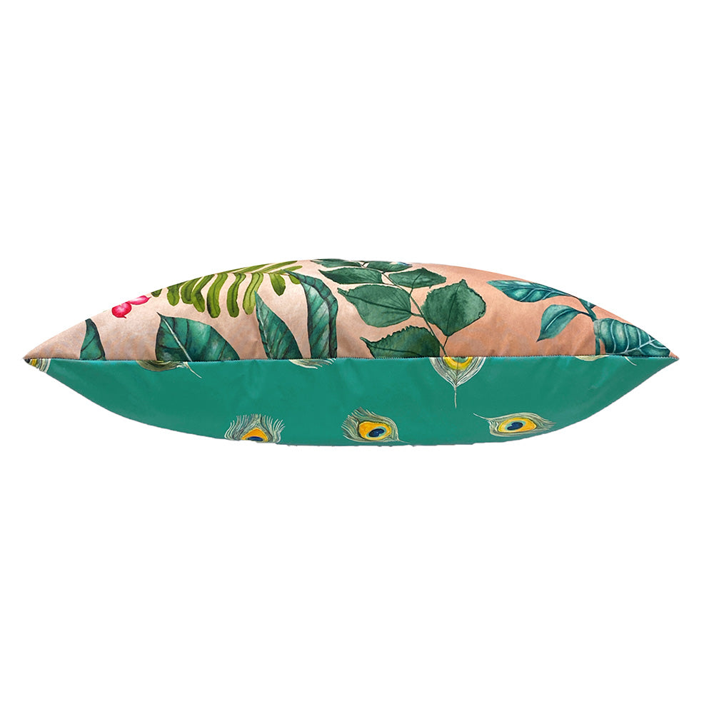 Peacock 70cm Reversible Outdoor Polyester Floor Cushion