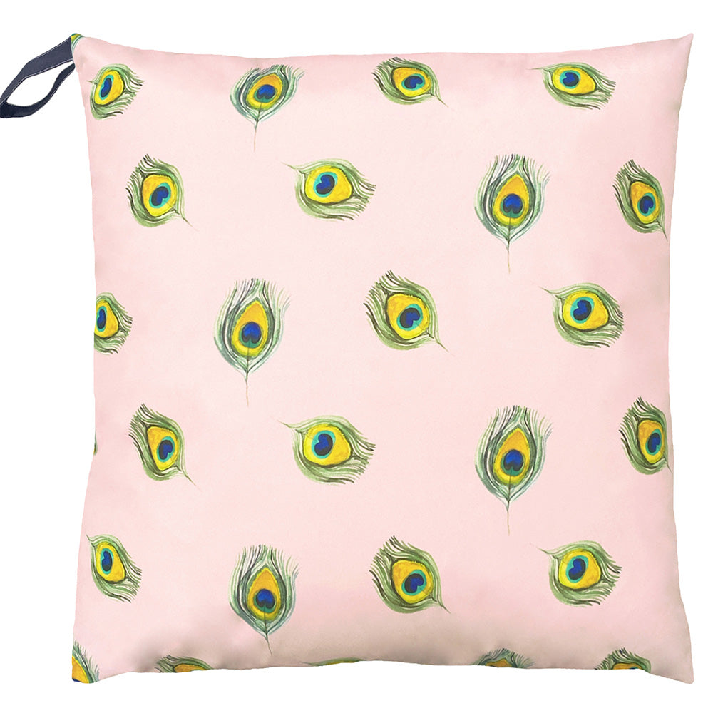 Peacock 70cm Reversible Outdoor Polyester Floor Cushion