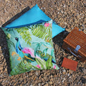 Peacock 70cm Reversible Outdoor Polyester Floor Cushion