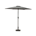 Grey 2.5m Parasol with Grey Aluminium Pole from Roseland Furniture