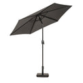 Grey 2.5m Crank & Tilt Parasol with Grey Aluminium Pole