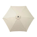 Ivory 2.5m Parasol Canopy with Grey Aluminium Pole 