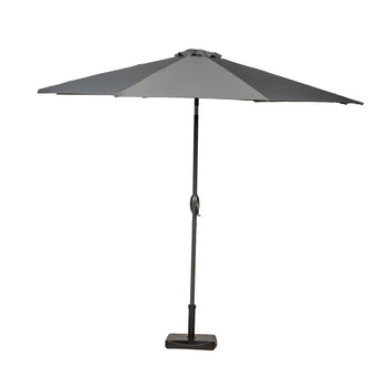 3m Crank & Tilt Parasol with Grey Aluminium Pole