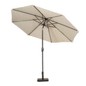 3m Ivory Cream Crank and Tilt Outdoor Parasol Umbrella